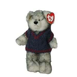 Ty Fairbanks Teddy Bear Sweater Jointed Plush Stuffed Animal Toy with Hang Tag